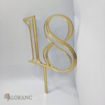 pl.zápich na tortu – číslo 18 /zlatá-vibes/