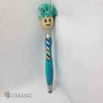 Tyrkysové pero - tvár + vlasy