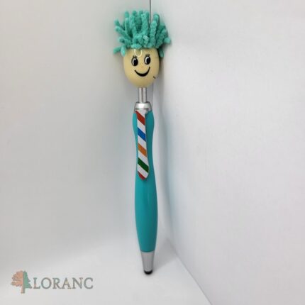 Tyrkysové pero - tvár + vlasy