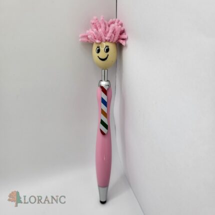 Ružové pero – tvár + vlasy