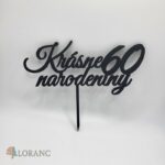 Krásne narodeniny 60 /čierna/