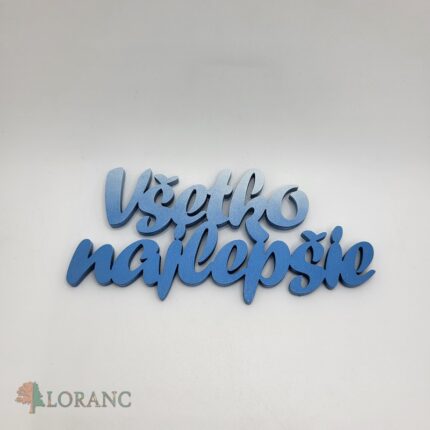 Nápis – Všetko najlepšie /11/modrá/