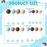 Dekorácia – Guličky/modré,béžové,hnedé/ SADA 139 – Obrázok 4