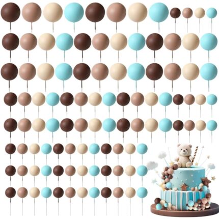 Dekorácia – Guličky/modré,béžové,hnedé/ SADA 139