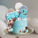 Dekorácia – Guličky/modré,béžové,hnedé/ SADA 139 – Obrázok 2