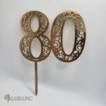 číslo 80 /ornament/ zlatá
