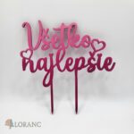 Všetko najlepšie 2x srdiečko – 03 /sýto-ružová/