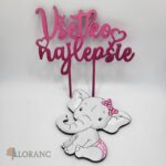 Všetko najlepšie 2x srdiečko – 03 /sýto-ružová/ – Obrázok 2