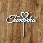 Zápich na tortu - meno Tamarka + srdiečko