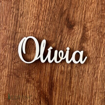 Drevený výrez meno Olívia