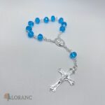 dekorácia na tortu/ruženec modrý – pátričky