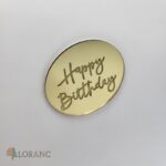 pl.nápis – Happy Birthday /Zlatá 11/