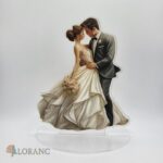 Akrylová stojaca dekorácia – Svadobný pár 01