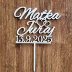 Svadobný zápich – Mená a dátum /natur/