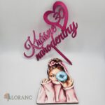 Krásne narodeniny 30 /sýto ružová/ srdiečko – Obrázok 3