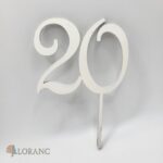 zápich na tortu- číslo 20 /french/biela/7/