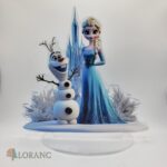 Akrylová stojaca dekorácia – Frozen – Elza + Olaf