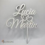 Zápich- svadobný na objednávku – mená /biela/