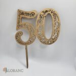 číslo 50 /ornament/ zlatá