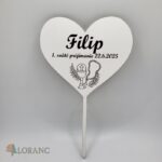 Dekorácia prijímanie/birmovka - srdiečko – Obrázok 4
