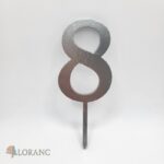 číslo 8 /tangle/strieborná/8/