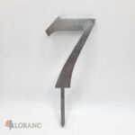 číslo 7 /tangle/strieborná/8/