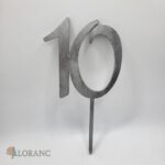 číslo 10 /9,5/french/strieborná