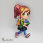 Magnetka - Dievčatko + knihy / Škola volá