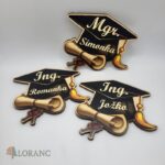 dekorácia na tortu/magnetka promócie - mag. diplom + čiapka /titul+meno/ – Obrázok 2