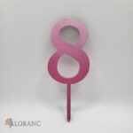 číslo 8 /tangle/ružová/8/