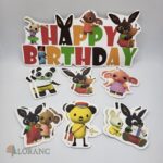 pap. zápich na tortu Happy Birthday /zajačik Bing 04