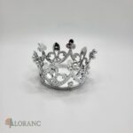 Dekorácia – Princeznovská mini korunka strieborná – Sada 5 ks – Obrázok 3