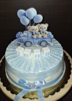 pl. dekorácia – Macko + autíčko + balóny /modrá/ – Obrázok 3