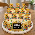 dekorácia na tortu/magnetka - Škola/Škôlka – rozlúčka 04 – Obrázok 2