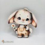 Dekorácia na tortu/magnetka Zajačik 08