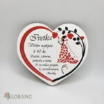 Magnetka - Všetko najlepšie - srdiečko + venovanie