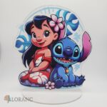 Akrylová stojaca dekorácia Stitch+Lilo