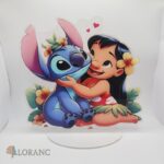 Akrylová stojaca dekorácia - Stitch + Lilo