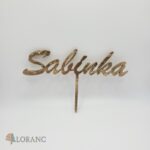 Zápich na tortu - meno Sabínka /zlatá/