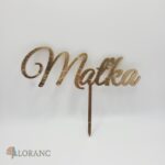 Zápich na tortu - meno Maťka /zlatá/