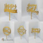 pl.zápich – Sada – Happy Birthday 05 /zlatá/