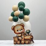 zápich na tortu/magnetka macko/vláčik + guličky/sada 11