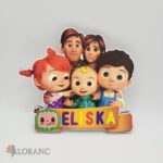 dekorácia na tortu - magnetka - Cocomelon + meno