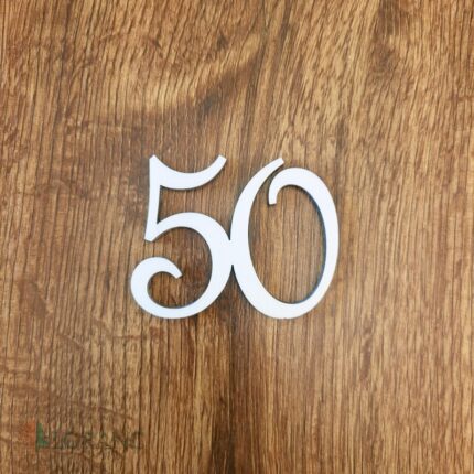 Dekoračné číslo 50 /french/