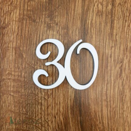 Dekoračné číslo 30 /french/