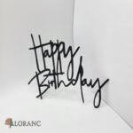 pl.nápis – Happy Birthday /čierna 01/