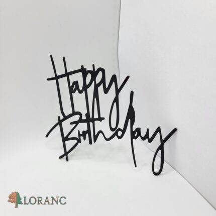 pl.nápis – Happy Birthday /čierna 01/