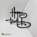 pl.nápis – Happy Birthday /čierna 03/