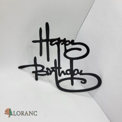 pl.nápis – Happy Birthday /čierna 03/