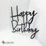 pl.nápis – Happy Birthday /čierna 05/